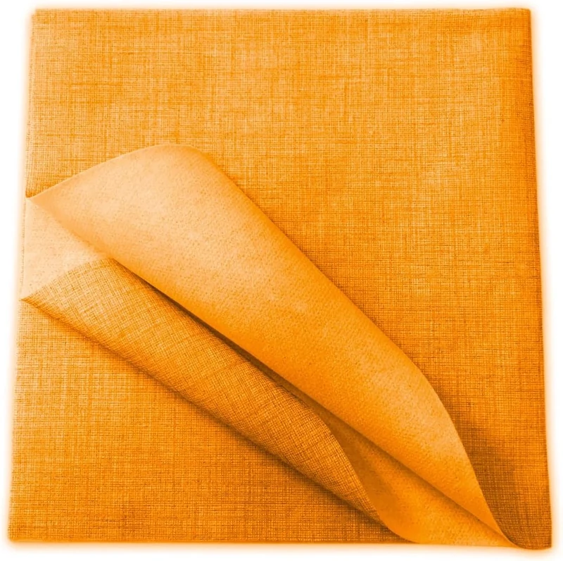 Avilia Set of 100 Pieces Tablecloth | Disposable Tablecloth | Tablecloth for Parties | Tablecloths for Restaurant | Table Cloth | TNT Tablecloth 140 x 140 cm, Orange
