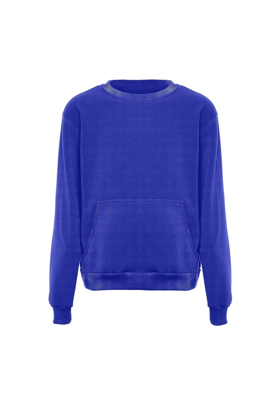 HOBUS Men's Sweatshirt, Cobalt, L - Image 1