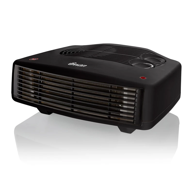 Swan SH27030N Horizontal Fan Heater with 2 Heat Settings, Adjustable Thermostat, 3000W, Black