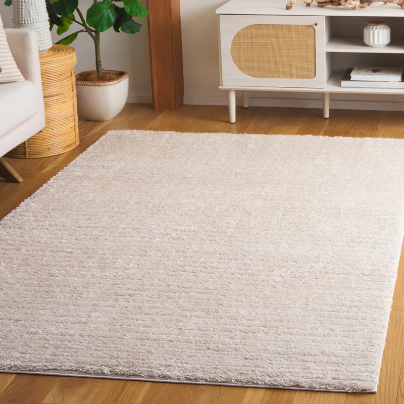 Safavieh Shaggy Rug for Living Room Dining Room Bedroom Tahoe Shag Collection High Pile Cream 3ft x 5ft