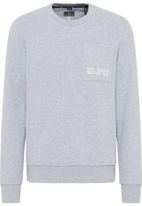 stormcloud Men's Sweatshirt with Crew Neck, Light Grey (Light Grey Blend), S