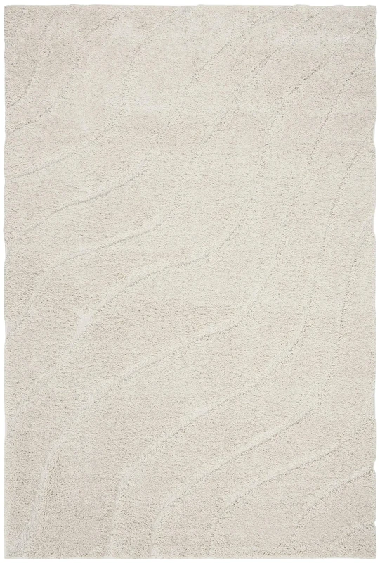 Safavieh Florida Shag Collection Shaggy Rug for Living Room Dining Room Bedroom High Pile Cream 24 x 36 Inch
