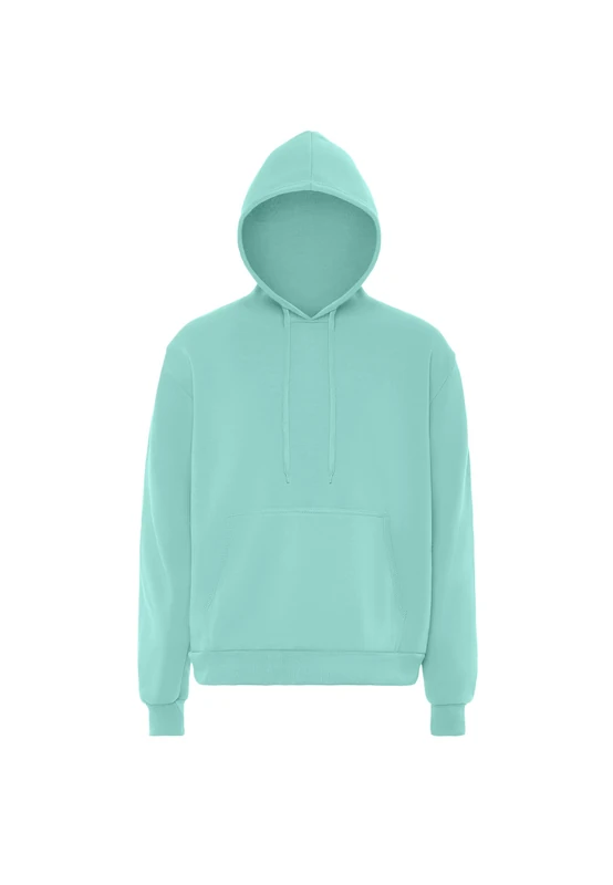 beach budz Men's Hooded Sweatshirt, Ice Mint, L - Image 1