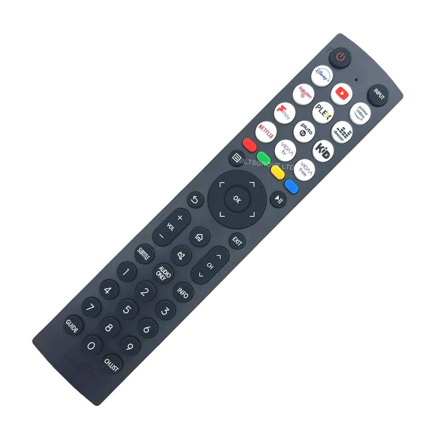 Original Hisense TV Remote Control Smart LED TV Universal Replacement Tv Remote Fits for Hisense EN2N36H T325573 ERF3B86H ERF6B64H QLED 4k Smart LED - No Setup Required