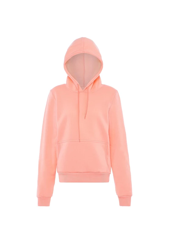SWIRLY Women's Hoodie, Peach, S - Image 1