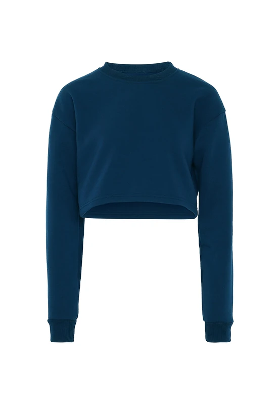 threezy Women's Sweatshirt, Dark Turquoise, L - Image 1