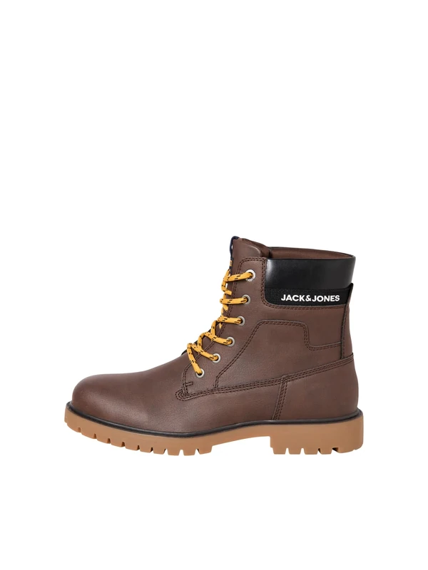 JACK & JONES Men's Jfwfinius PU Nubuck Boot Boots, Java detail logo, 9 UK