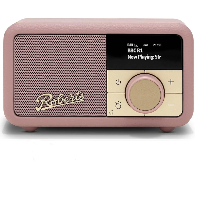 Roberts Revival PETITE2 FM/DAB/DAB+ Digital Radio with Bluetooth, Dusty Pink