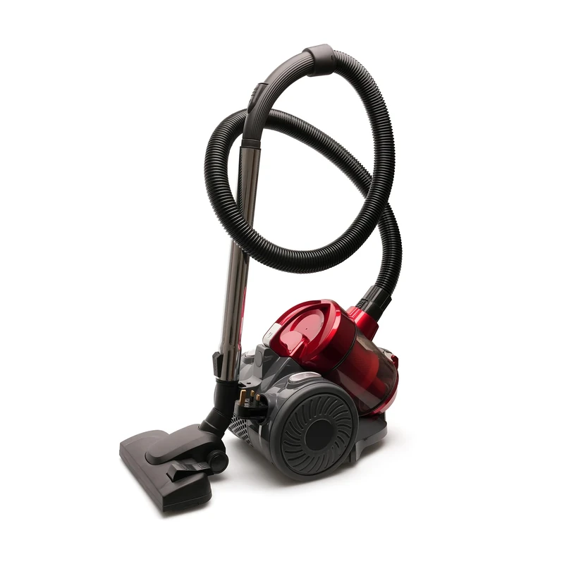 HomeLife 800w Powerful Bagless Cyclone Cylinder Vacuum for hard floor or carpet with hygienic filter - Red - E8101RD