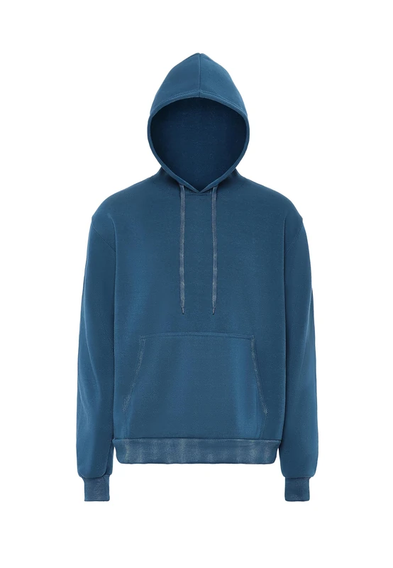 COMENSE Men's Hoodie, Dark Turquoise, S - Image 1