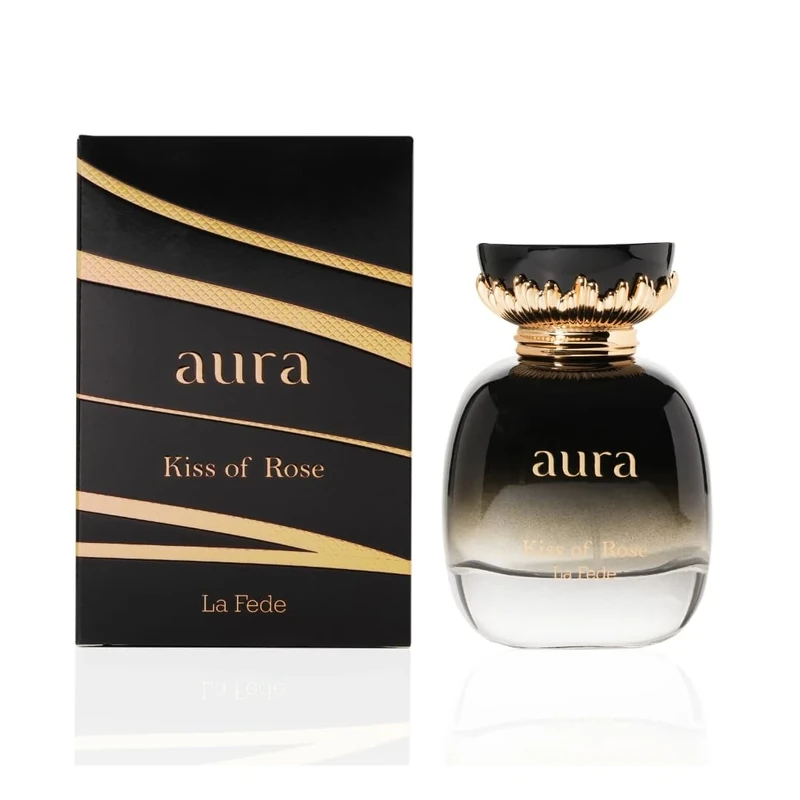 La Fede Aura Kiss of Rose Eau de Parfum Spray for Women - 100ml | Fruity Floral Fragrance with Apple Rose Vanilla & Musk