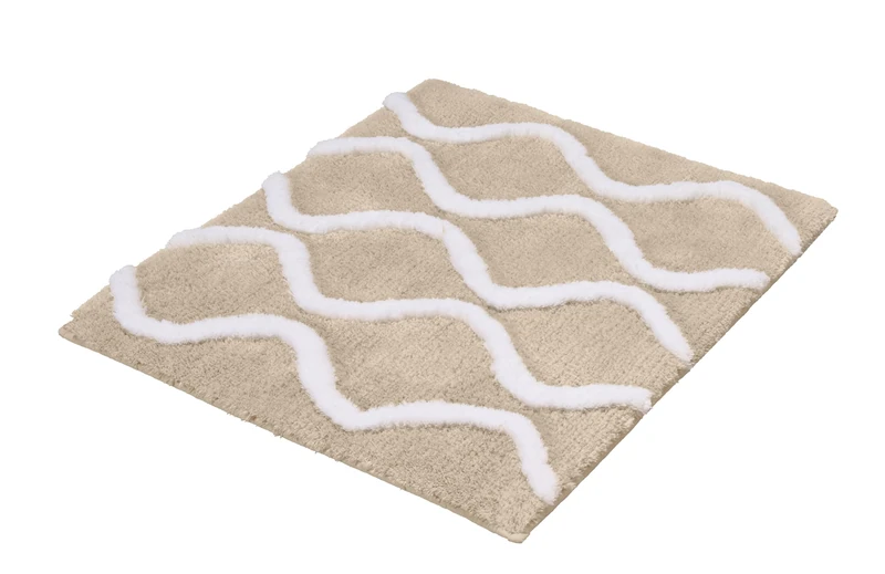 Kleine Wolke Piana Bath Mat Sand Beige 55 x 65 cm