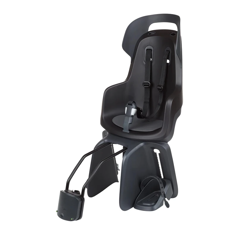 BOBIKE 8012400012 - Rear Bicycle Child Seat GO MAXI For Frame – Safe, Stylish, and Adjustable for Children 9 Months to 6 Years, Up to 22kg, Urban black