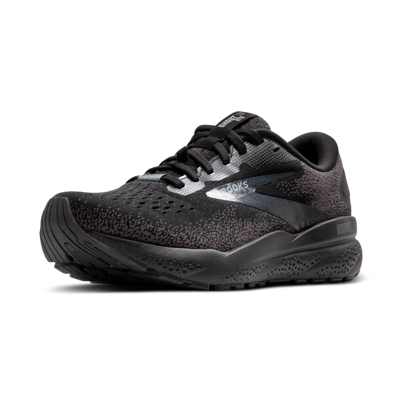 BROOKS Men's Ghost 16 GTX Road Running Shoe, Black/Black/Ebony, 13