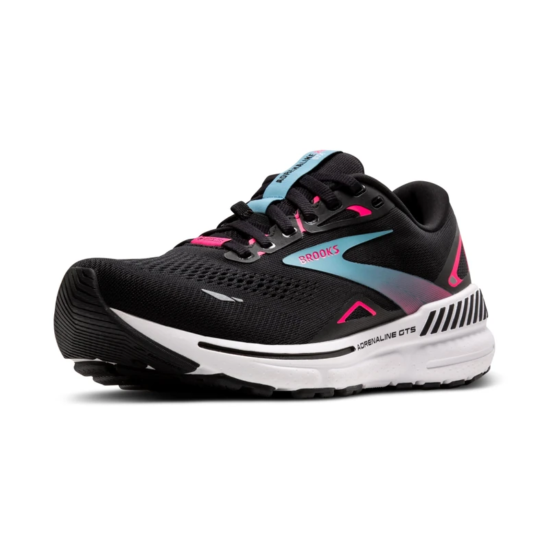 BROOKS 1204131B082 Adrenaline GTS 23 GTX Women Black/Knockout Pink/Aqua UK 3.5