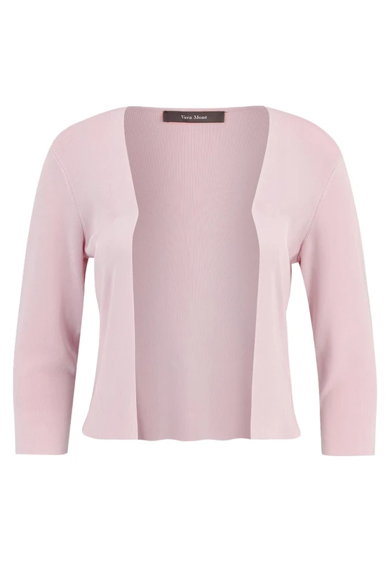 Vera Mont Women's Long Sleeve Knitted Bolero, Pink, XS