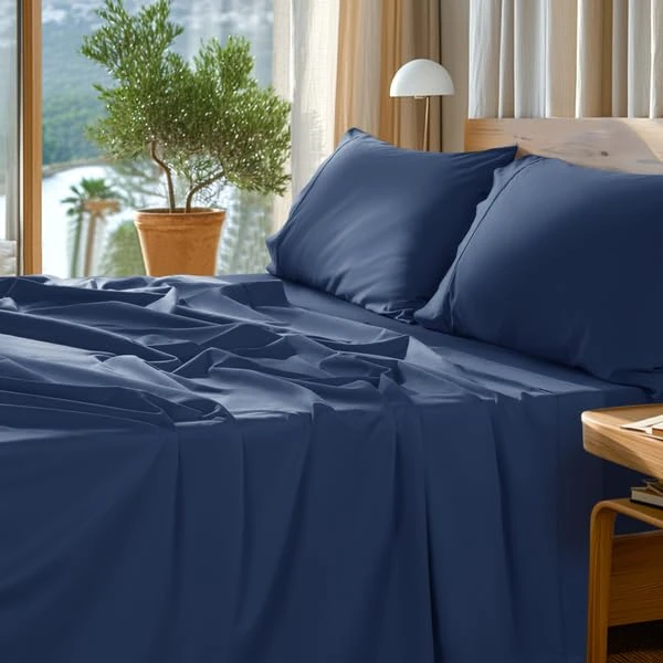SONORO KATE 1000 Series 100% Egyptian Cotton Queen Sheet Set,4 Pieces