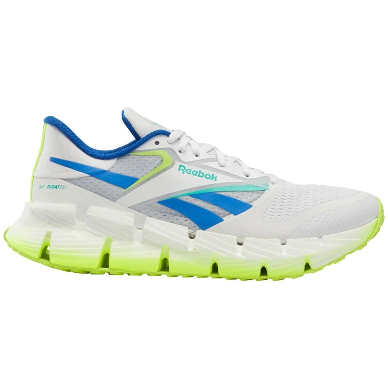 Reebok FLOATZIG 1 FOOTWEARWHITE/Digital Lime/Kinetic Blue Male Running Shoes