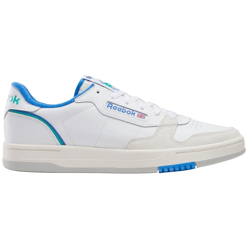Reebok Phase Court White/Chalk/KINETICBLUE Unisex Tennis Shoes