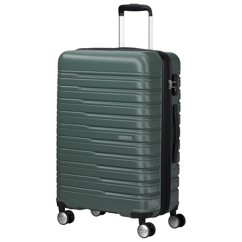 American Tourister Flashline - Spinner M, Case, 67 cm, 69/75 L, Green (Dark Forest)