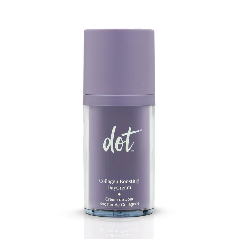 dot Collagen Boosting Day Cream - Moisturizing & Hydrating Cream with Feminage– Reduce Wrinkles & Fine Lines - Menopause Skincare - For All Skin Types - Vegan - Sulfate free - Travel Size - 1.7 oz