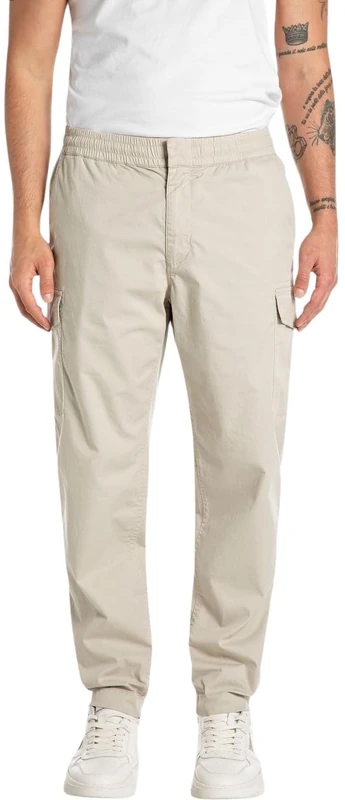 Replay Men's Trousers, 604 Moon Grey, 34 W/32 L