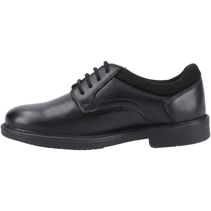 Hush Puppies Boys Tommy Senior Shoe, Black, 5 UK