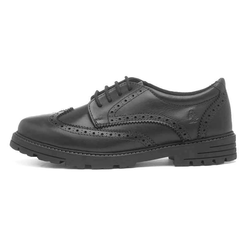 Hush Puppies Girls Maxine Senior Shoe, Black, 6 UK