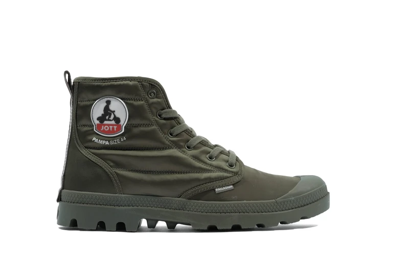 Palladium Unisex Pampa Ankle Boot, Green, 5.5 UK