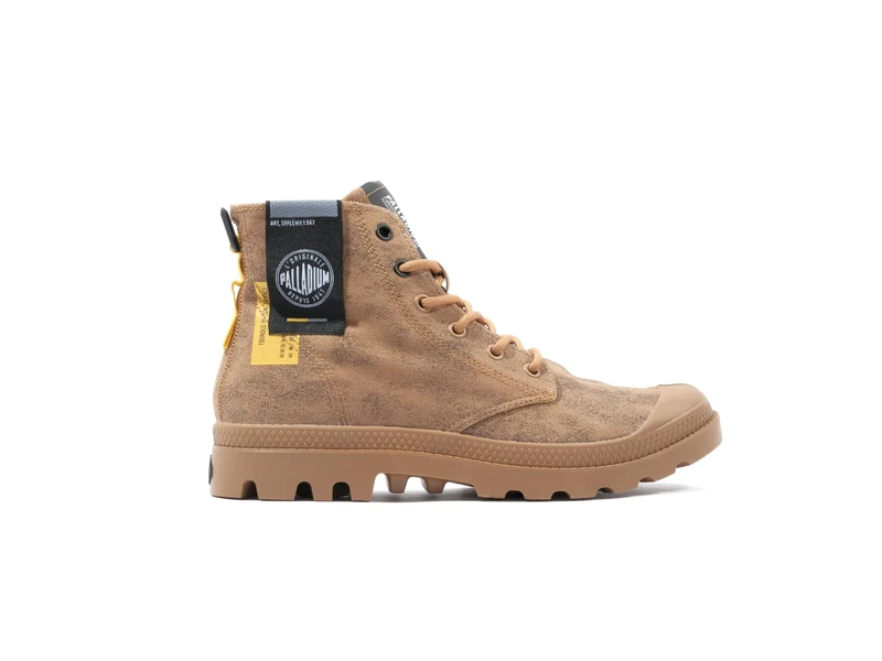 Palladium Unisex Pampa Ankle Boot, Brown, 5.5 UK