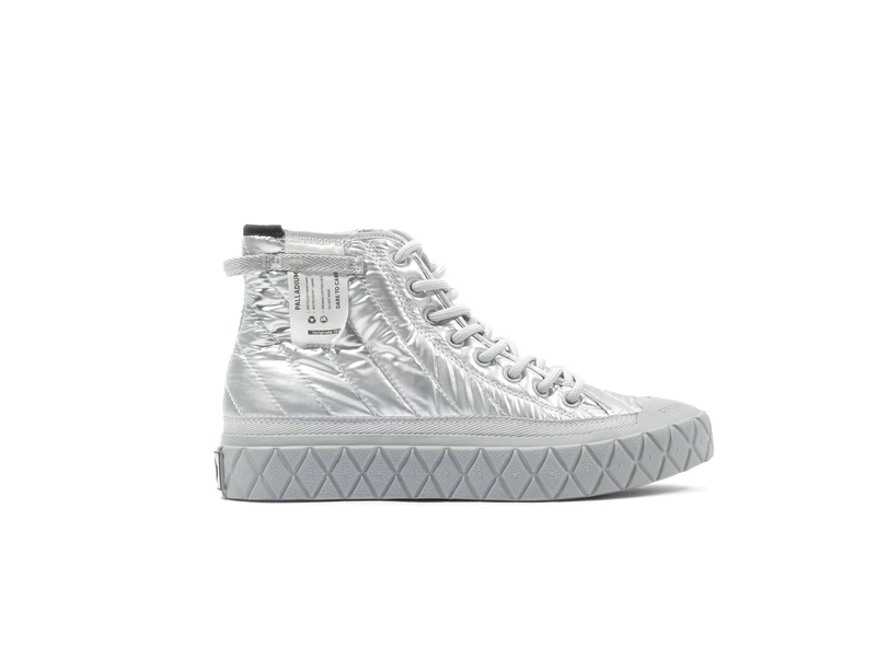 Palladium Women's Palla Ace Sneaker, Silver, 5.5 UK