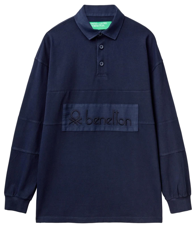 United Colors of Benetton Men's Polo Shirt, Blue, XS - Image 1