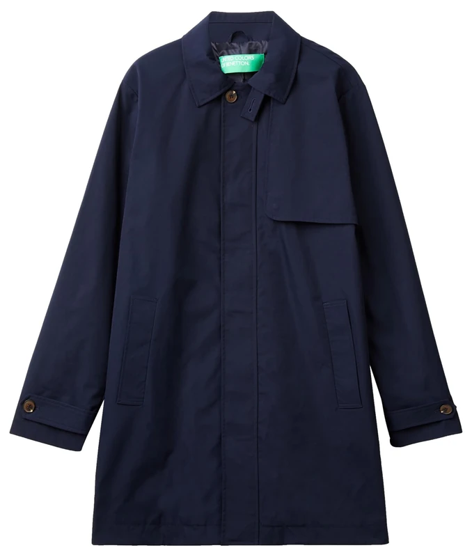 United Colors of Benetton Men's Waterproof Jacket, blue, M