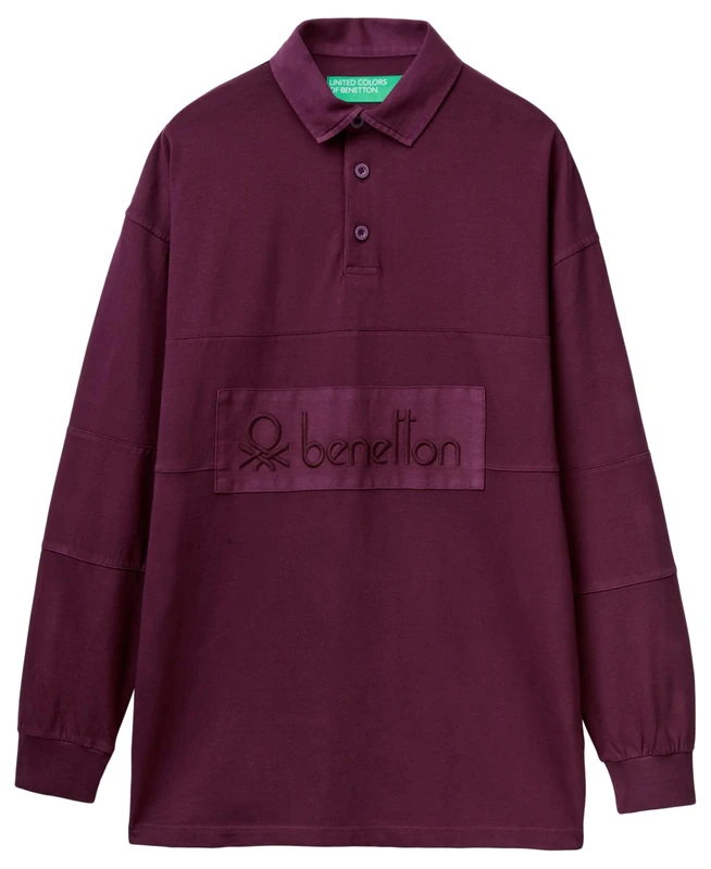 United Colors of Benetton Polo Shirt M/L, Purple, XS