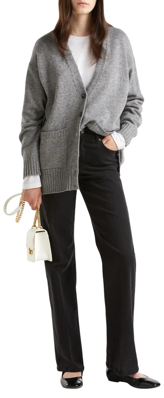 United Colors of Benetton Women's Cardigan M/L 126wd603r Sweater, Grey, XS