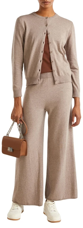 United Colors of Benetton Women's Korean Jersey M/L 1035d5012 Cardigan Sweater, Brown, XS