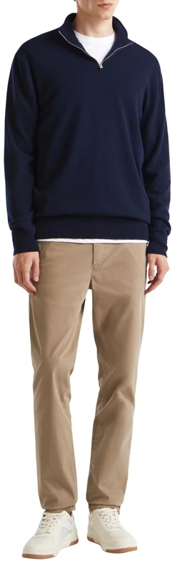 United Colors of Benetton Men's Cardigan Sweater, Blue, S
