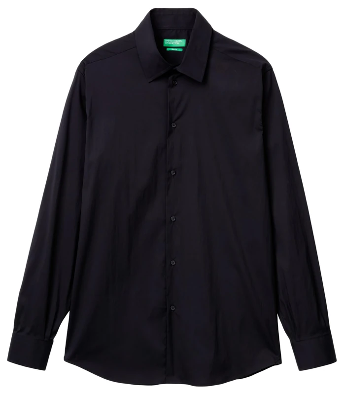 United Colors of Benetton Men's Shirt, Black, XS