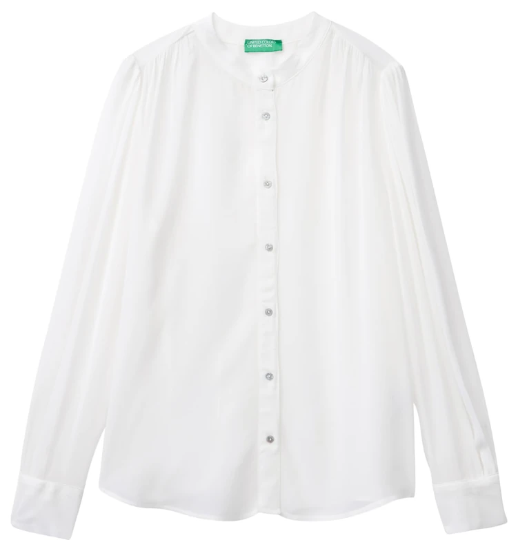 United Colors of Benetton Women's Shirt, White, L