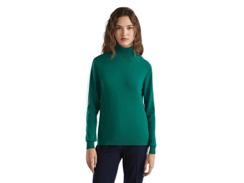 United Colors of Benetton Women's Sweater, Green, XS