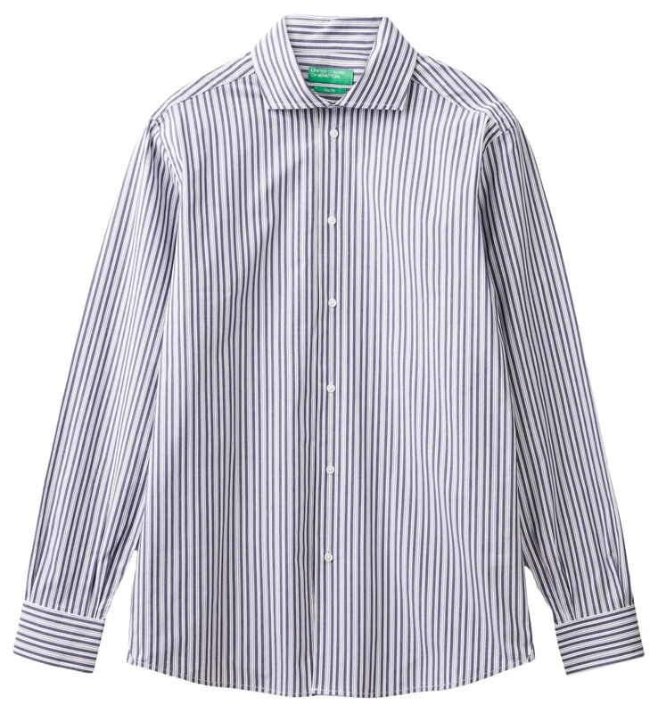 United Colors of Benetton Men's Shirt, blue, S