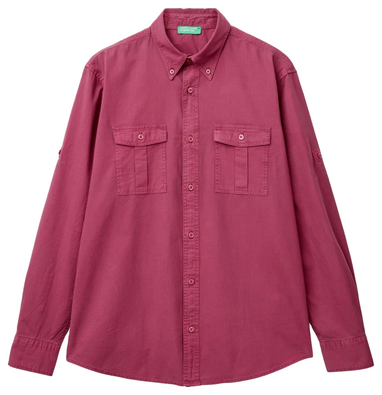 United Colors of Benetton Men's Shirt, Pink, XS