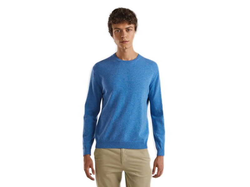 United Colors of Benetton Men's Jersey G/C M/L 1002u1g34 Long Sleeve Crew Neck Sweater, Melange 5f6new, XL