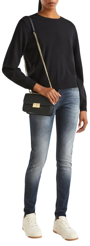 United Colors of Benetton Women's Maglia G/C M/L 1002d10bg Sweater, Black, S