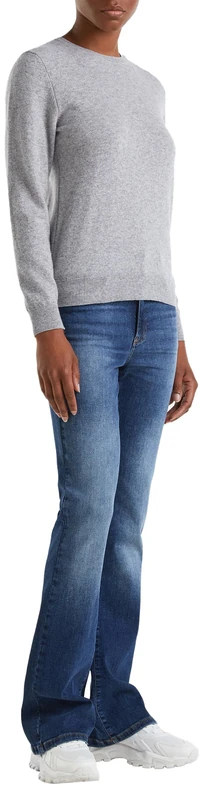 United Colors of Benetton Women's Maglia G/C M/L 1002d1k01 Pullover Sweater, Gray, XL