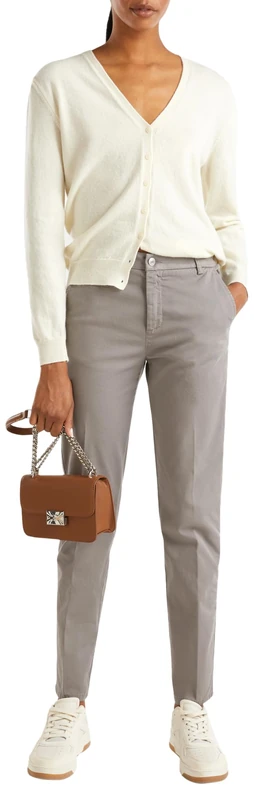 United Colors of Benetton Women's Cardigan M/L 1002d6879 Sweater, White, M