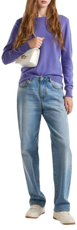 United Colors of Benetton Women's Jersey G/C M/L 1002D1K01 Sweater, Purple, XL