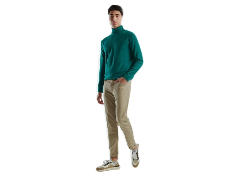 United Colors of Benetton Men's Pantalone 4dmsue001 Trousers, Green, 26, Green, 22