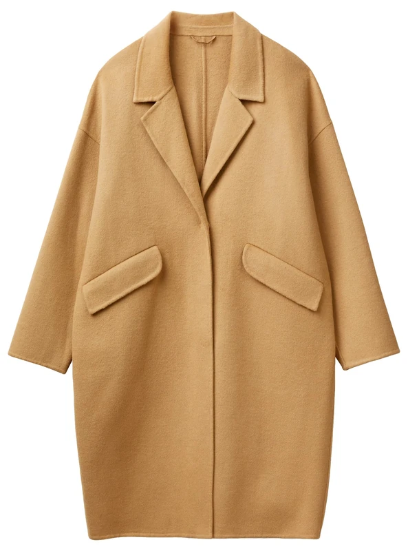 United Colors of Benetton Women's CAPPOTTO 28F7DN06B Coat, Beige,