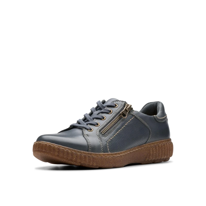 Clarks Women's Caroline Janna Sneaker, Dark Blue, 5 UK - Image 1